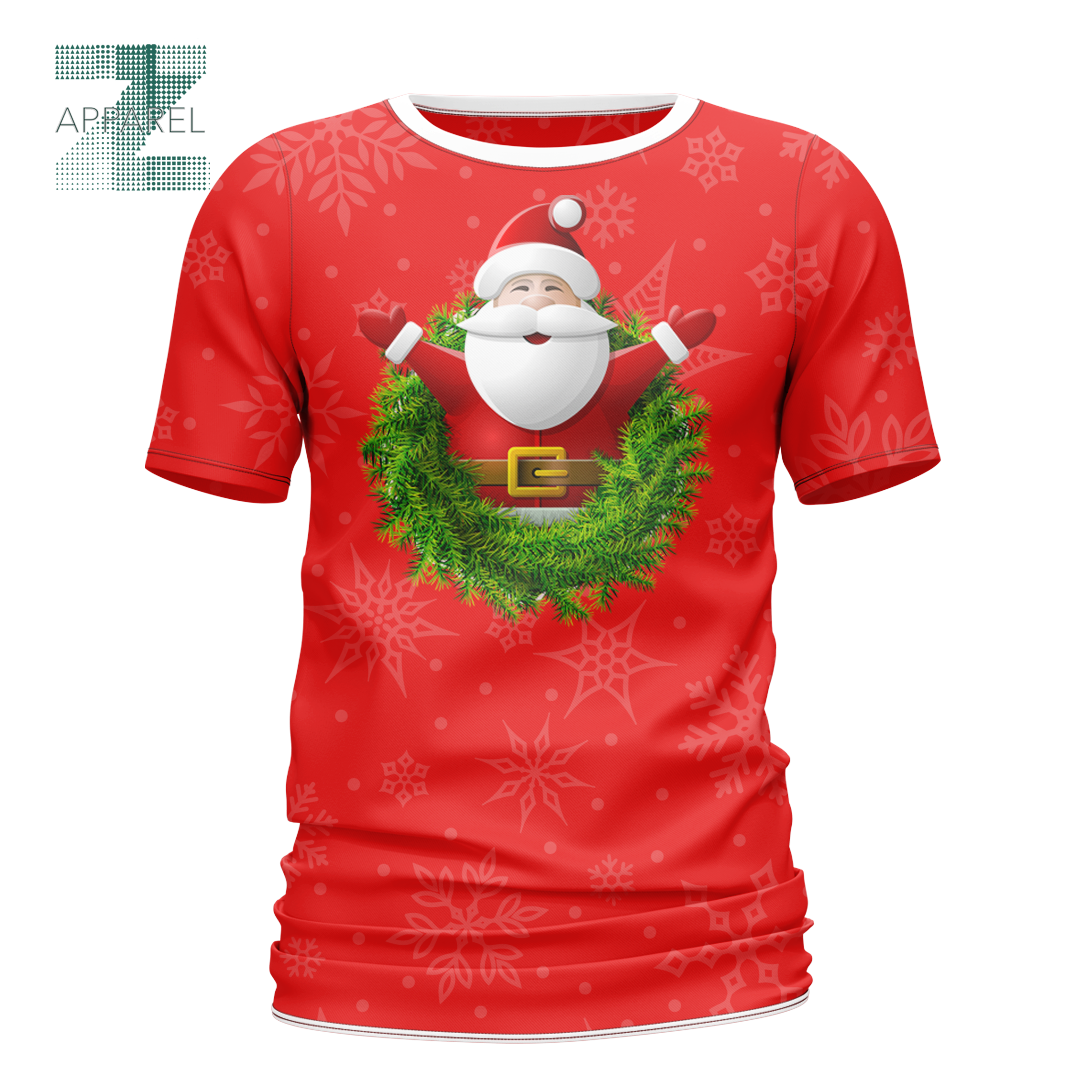 High-Quality Christmas Printed T-Shirt - Wholesale 100% Cotton Custom Screen Print Designs