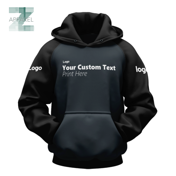 Premium Raglan Sleeves Men's Pullover hoodie 270 gsm Blend of cotton and polyester - Image 2