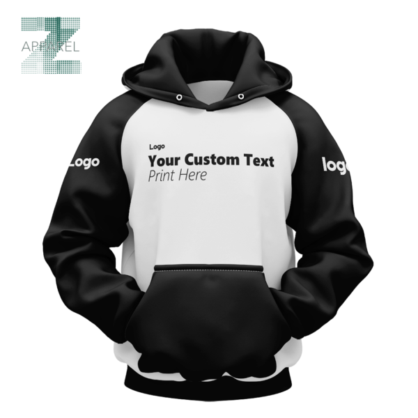 Premium Raglan Sleeves Men's Pullover hoodie 270 gsm Blend of cotton and polyester