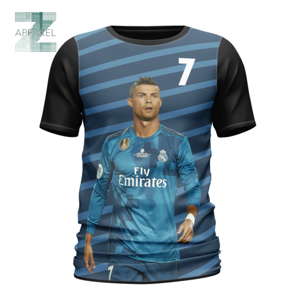 Cristiano Ronaldo 3D Printed T-shirt - High-Quality Casual Men's Short Sleeve Printed Shirt