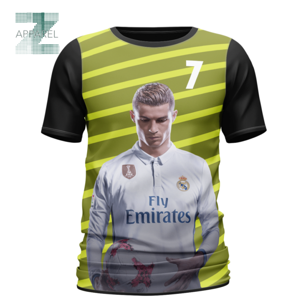 Cristiano Ronaldo 3D Printed T-shirt - High-Quality Casual Men's Short Sleeve Printed Shirt - Image 2