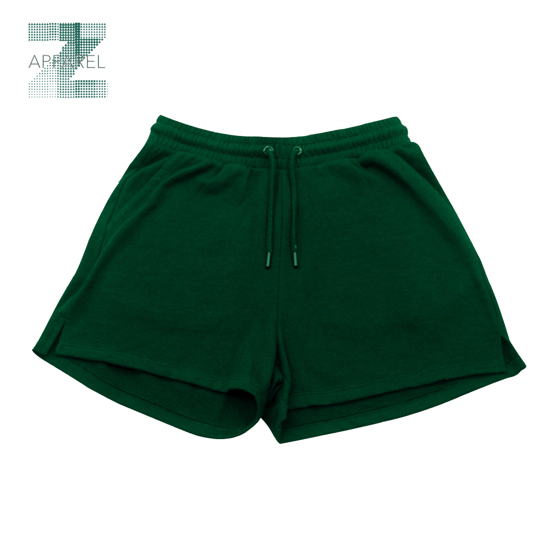 Breathable French Terry Women's Shorts - 250gsm Blend of 55% Cotton and 45% Polyester, Custom Logo