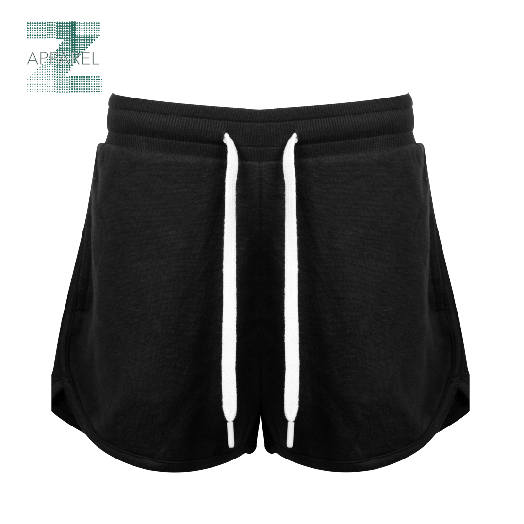 Women's Breathable French Terry Shorts - Comfortable Elastic Waist and Sustainable Design