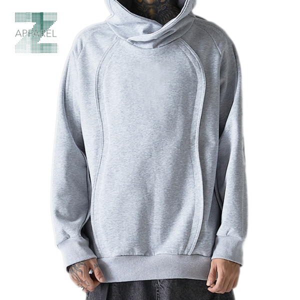 Men's Loose Casual Hooded Sweater 280gsm cotton polyester Hoodie Loose Hooded Sweater for Men