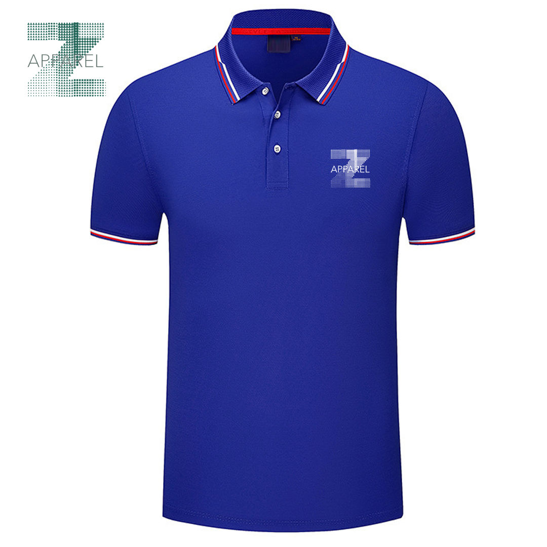 Breathable Men's Polo Shirt - 55% Cotton 45% Polyester, 180gsm