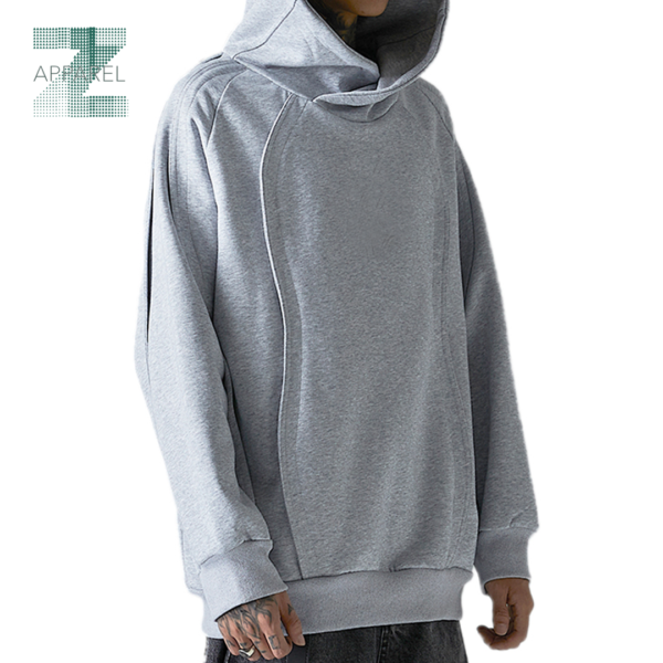 Men's Loose Casual Hooded Sweater 280gsm cotton polyester Hoodie Loose Hooded Sweater for Men - Image 2
