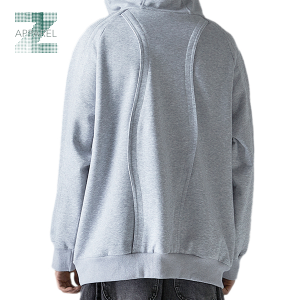 Men's Loose Casual Hooded Sweater 280gsm cotton polyester Hoodie Loose Hooded Sweater for Men - Image 3