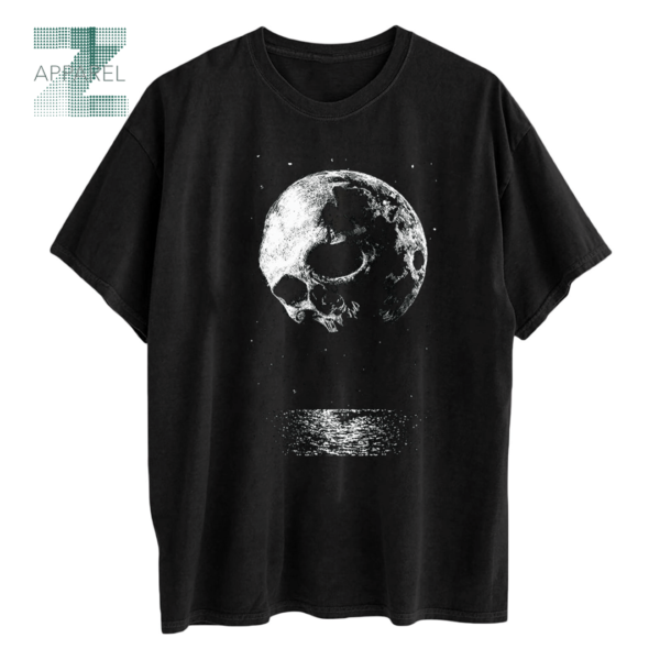 High Quality Halloween Print Black T-Shirt - 100% Cotton - 180gsm Short Sleeve Unisex T-Shirt - Image 4