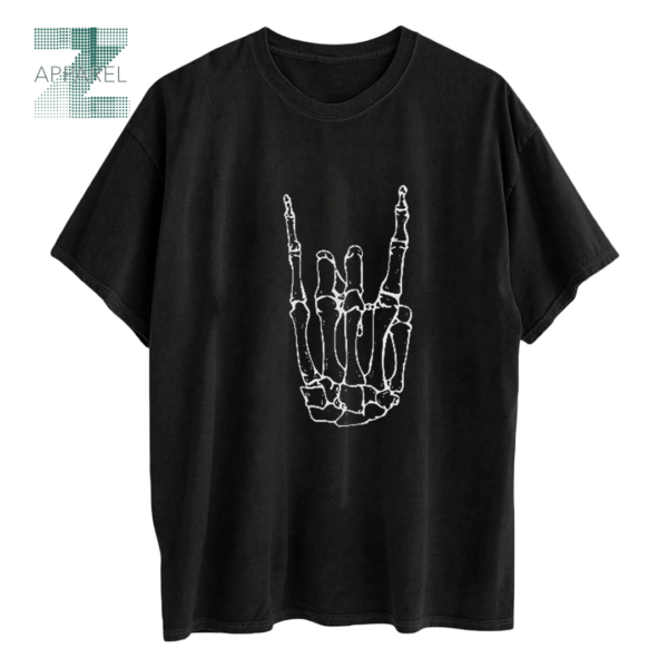 High Quality Halloween Print Black T-Shirt - 100% Cotton - 180gsm Short Sleeve Unisex T-Shirt - Image 3