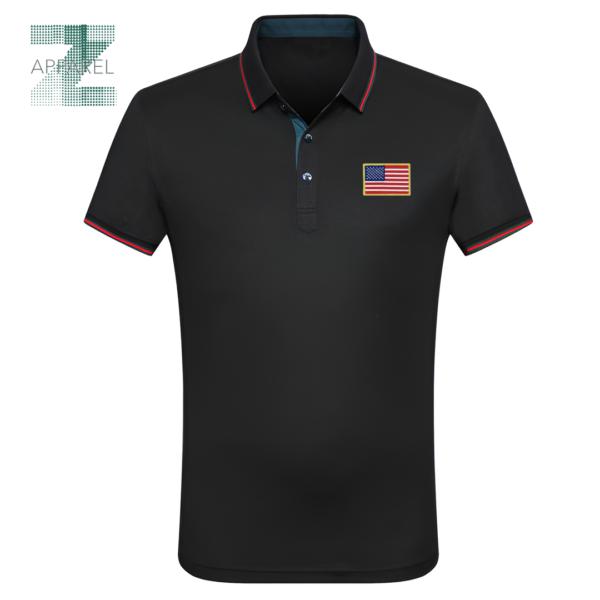High-Quality Men's Polo Shirts with Embroidered Logo - 100% Cotton, 180gsm - Image 2