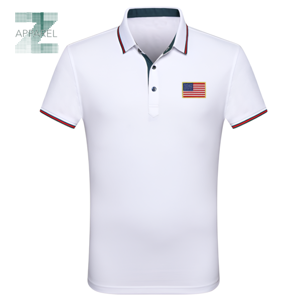 High-Quality Men's Polo Shirts with Embroidered Logo - 100% Cotton, 180gsm - Image 3