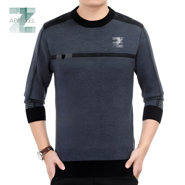 Men's Knitted Sweater O-Neck Slim Fit