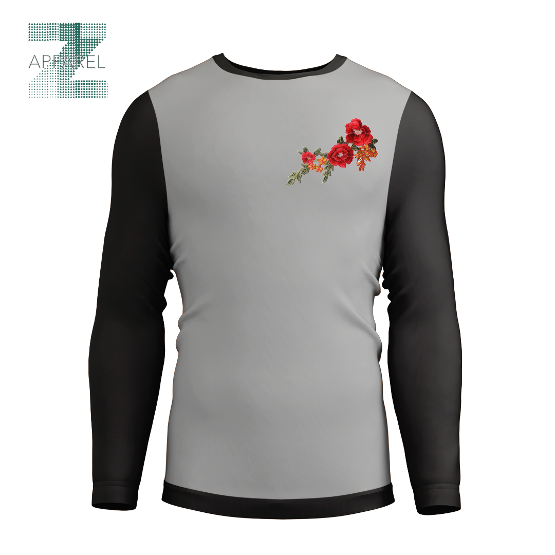 Women’s Raglan Embroidered Shirt - Premium Full-sleeve Raglan T-shirt for women combining comfort and style