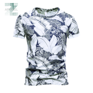 Men's Leaf Printed T-Shirt