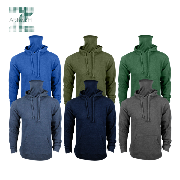 Men's Fleece Gaiter Hoodies - 250gsm High-Quality 55% Cotton 45% Polyester with stylish design - Image 4
