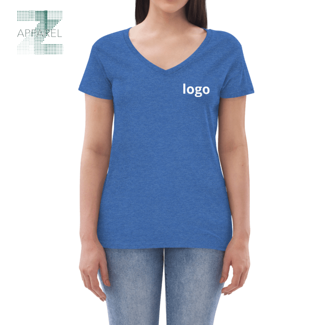 Women’s V-Neck T-Shirt Stylish and comfortable Custom logo Short Sleeve T-shirt ideal choice for everyday comfort and style