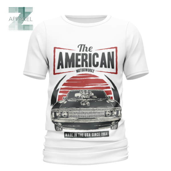 Round Neck Printed T-Shirt Custom Graphic 3D Sublimation Printed 100% Cotton perfect for casual wear - Image 3