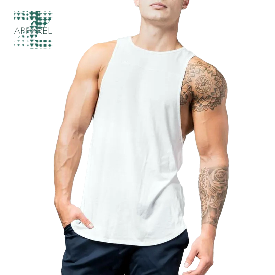 Wholesale Running Singlet Athletic Shirts Custom Logo 100% Cotton high-quality men's gym tank top perfect for fitness enthusiasts and athletes