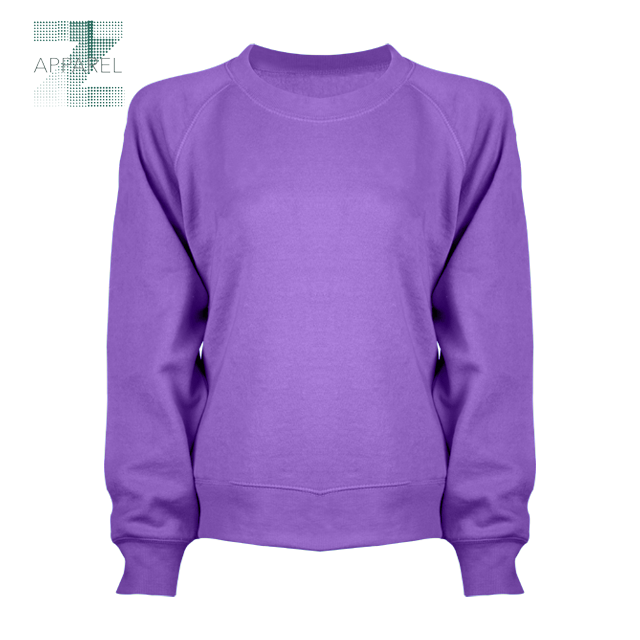 High-Quality Women's Crewneck Sweatshirts Crafted from a premium blend of 55% Cotton and 45% Polyester